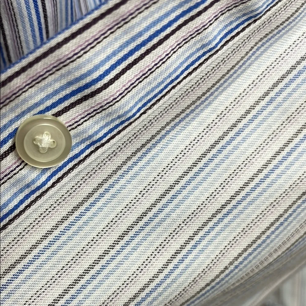 Banana Republic 100% cotton Men's Blue Striped Shirt